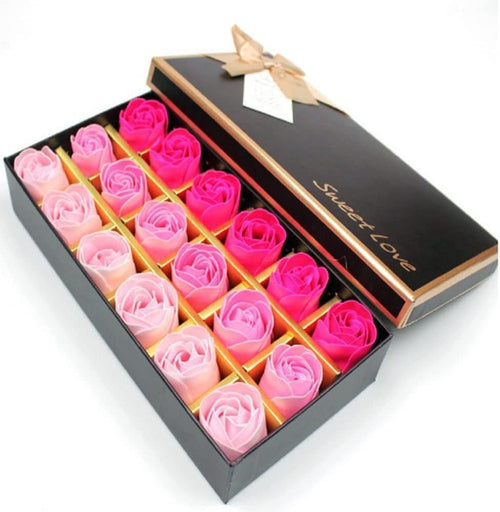 18 Pcs Rosas De Jabón En Caja De Regalo, Regalo Para El Día De San Valentín, Cumpleaños Regalo Ect