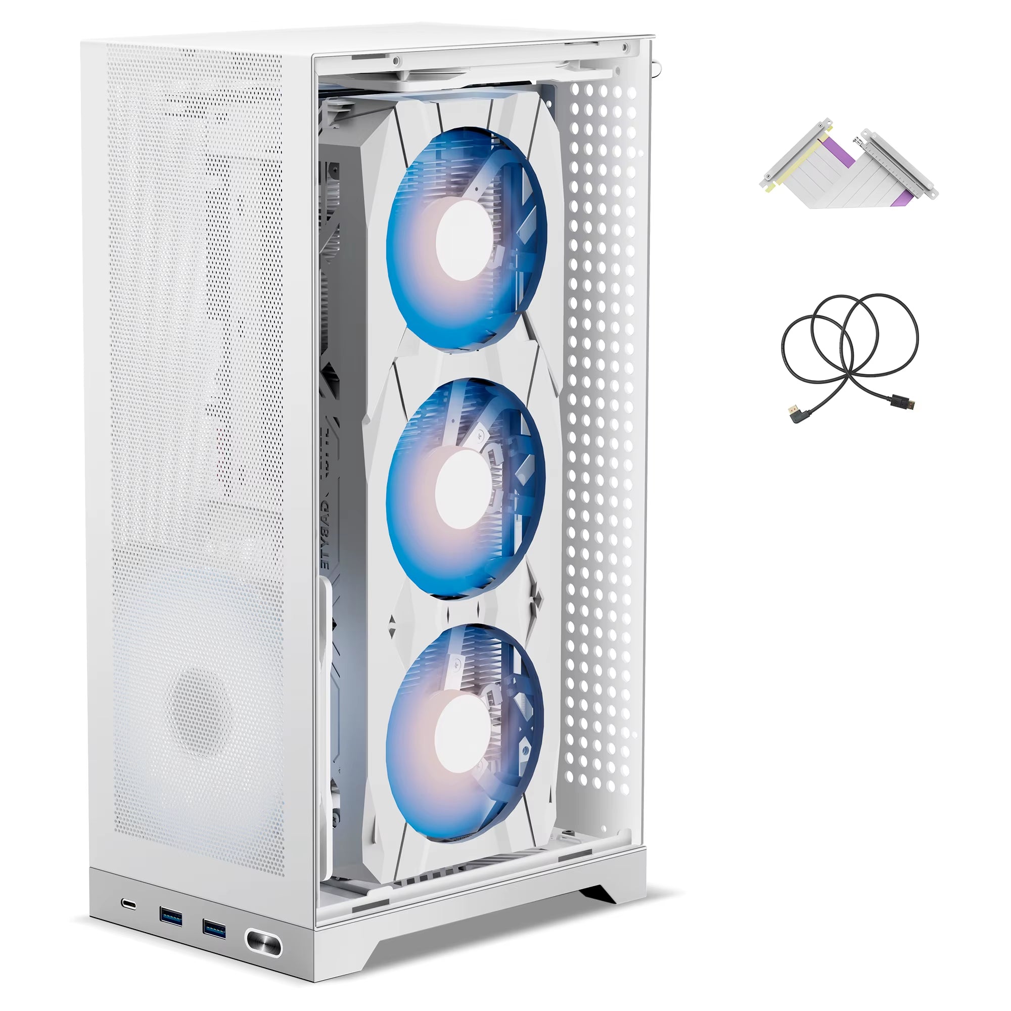 Shinysnake L300 Mesh ITX Case: 8.5L, 325Mm GPU, SFX/SFX-L, Pcie 3.0 Riser, DP1.4, Steel Frame SFF Build, High Airflow