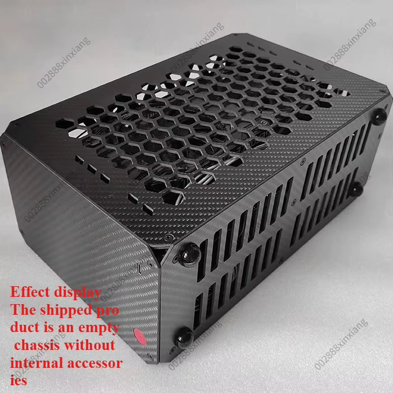 Computer Case, for Sc1-X47 Air Cooling Cooling. Carbon Fiber A4 Portable, 7.5L Volume, SFXL Power Supply, ITX Small Case