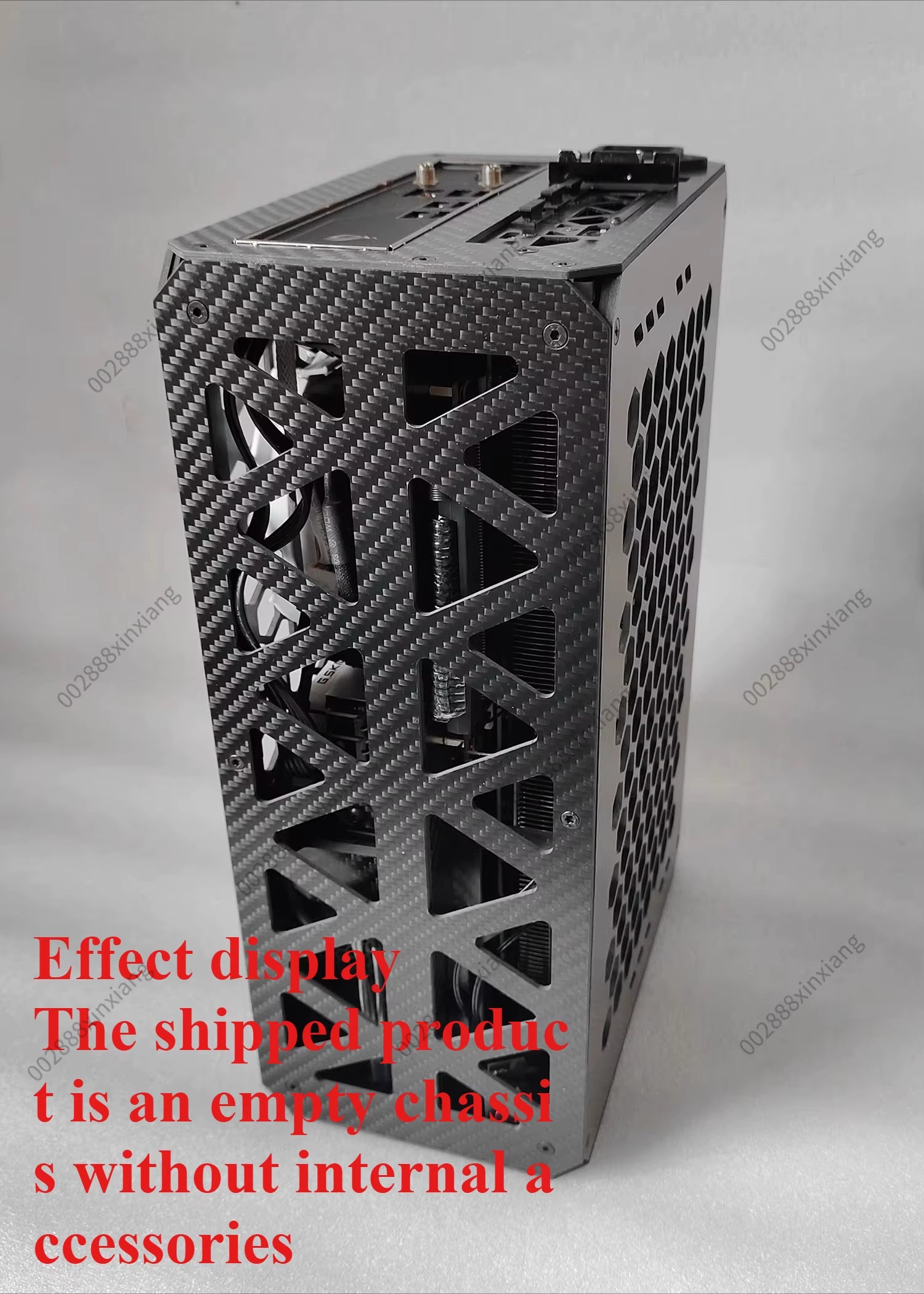 Computer Case, for Sc1-X47 Air Cooling Cooling. Carbon Fiber A4 Portable, 7.5L Volume, SFXL Power Supply, ITX Small Case